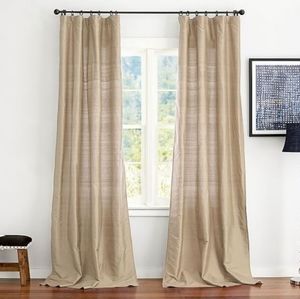 Pottery Barn Silk Dupioni Drape - New Pair